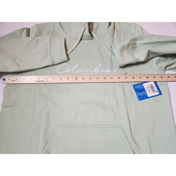 Columbia Trek Graphic Hoodie Women’s XL Light Green Pullover Sweatshirt NWT - Picture 5 of 5